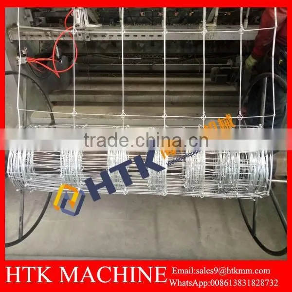 HTK Fully Automatic Hinge Joint Fixed Knot Fence Making Machine Alibaba China Supplier