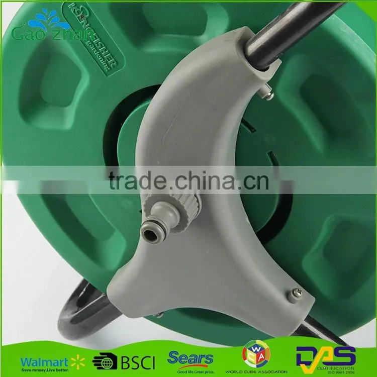 2016 hot sale retractable hand-held portable water hose reel cart with cheap price