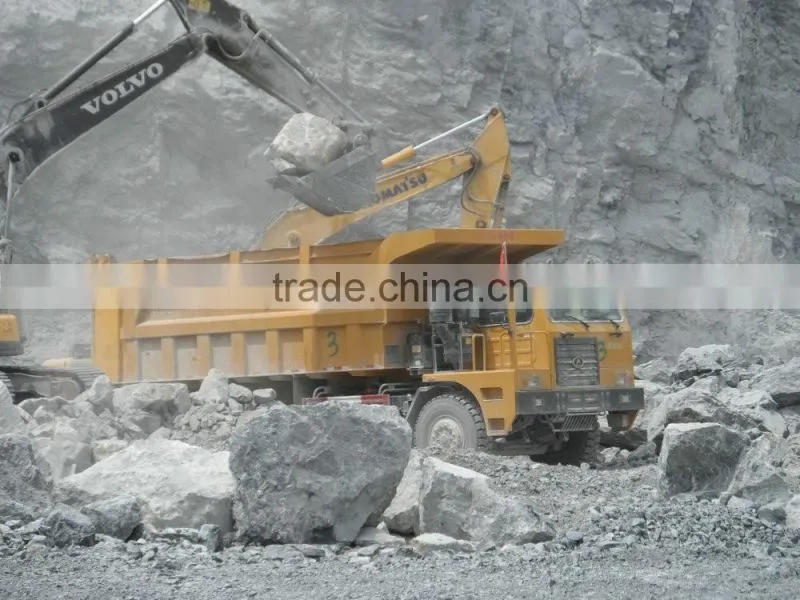 MT86 Mining Truck 80ton dumping truck working in stone quarry off road dumping truck