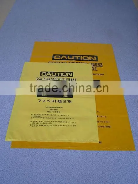 industrial biodegrade dedicated asbestos garbage bags in industrial