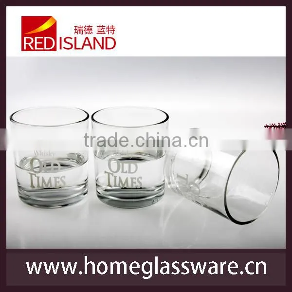 glass manufactory supply old fashioned whisky glass cup, round whisky glass