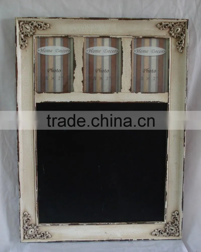 2016 new style decorative beautiful memo board with wooden frame