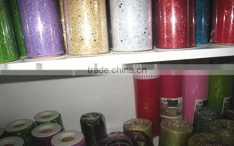 Shiny mesh ribbon
