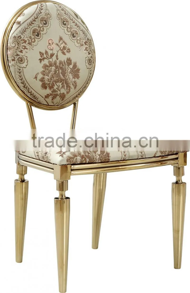 2016 luxury stainless steel dinning chair for whole sale A069
