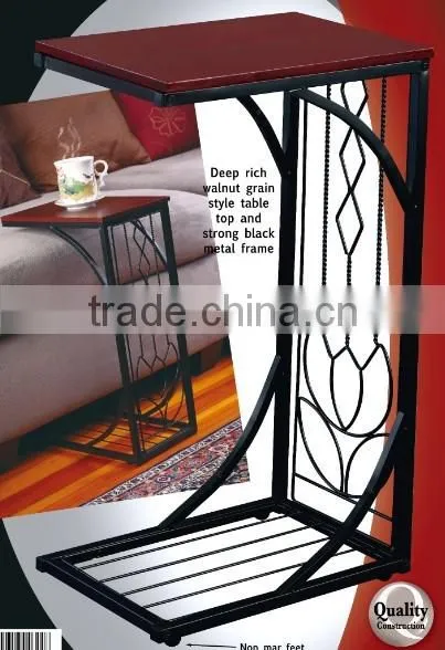 New metal and MDF top Gramercy snack coffee table Sofa Side Table