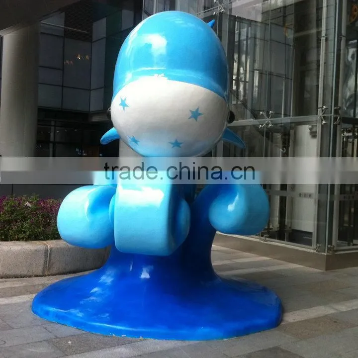 Fiberglass playground display dolphin sculpture statue