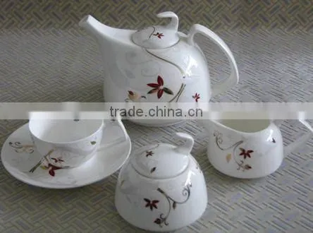 Royal Bone China Tea Set Prices with Fine Decal