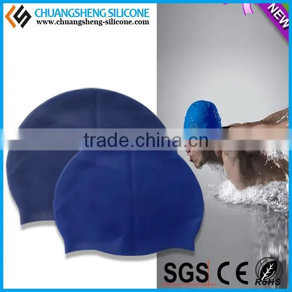 2015 best selling funny silicone swimming cap with custom logos
