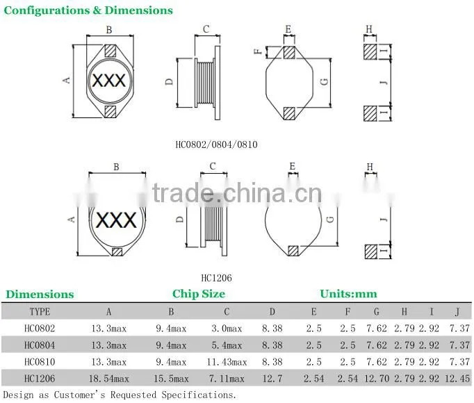smd power inductor 470uh inductor variable inductor
