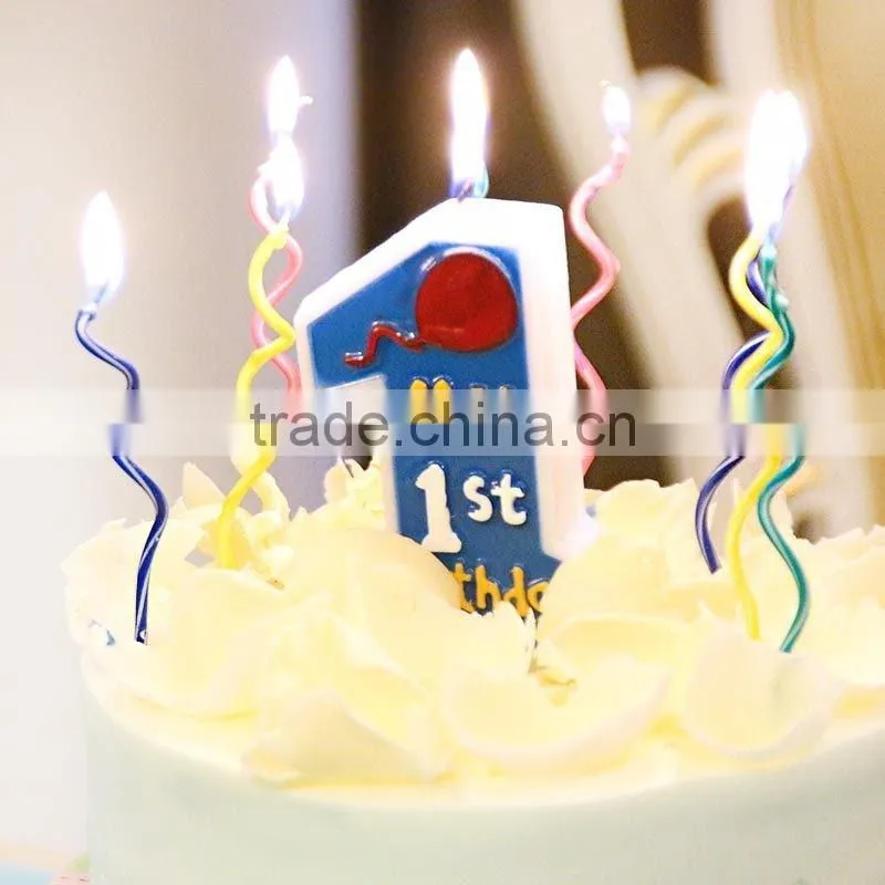 Colouring Spiral Happy Birthday Candle