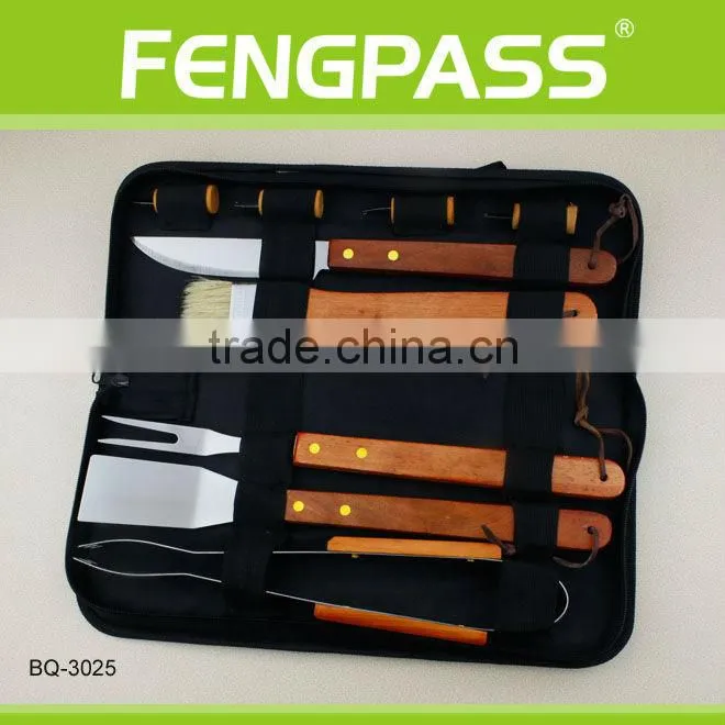 For food safe wood handle including bbq fork(23-18-27)