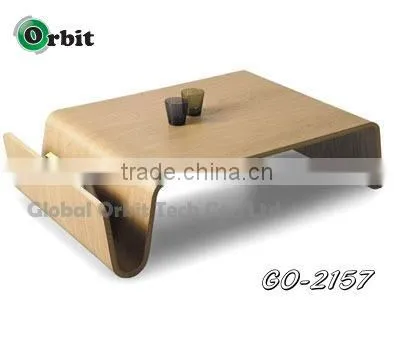New design wooden legs modern MDF small coffee rable, square coffee table