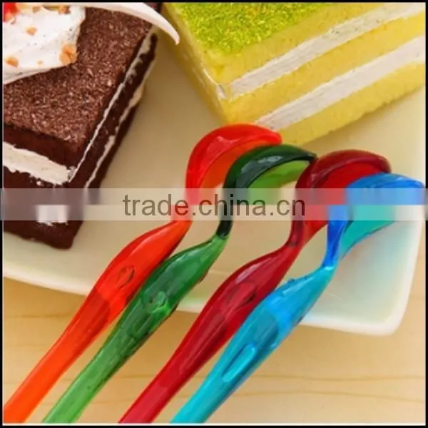 2015 hot sell new design 100% FOOD GRADE plastic label spoons for cup,100% FOOD GRADE plastic label spoons