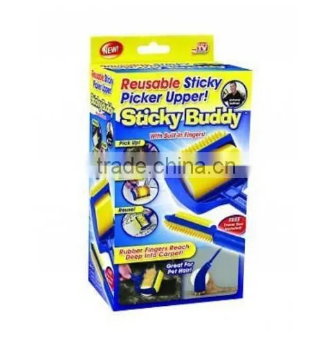 hot Dog Cat Sticky Buddy Reusable Schticky Lint Roller Pet Hair Remover