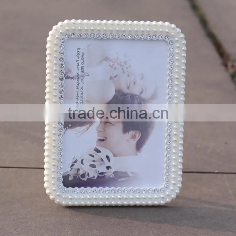 Hot Selling Wedding Photo Picture Frames Handmade Pearl Picture Frame
