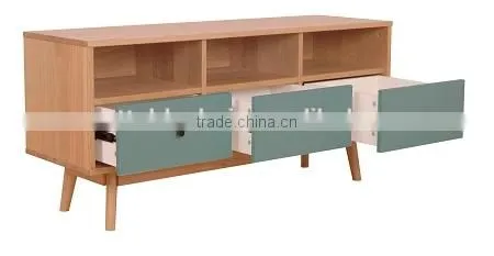 popular product of Japanese style 4drawer TV wooden stand