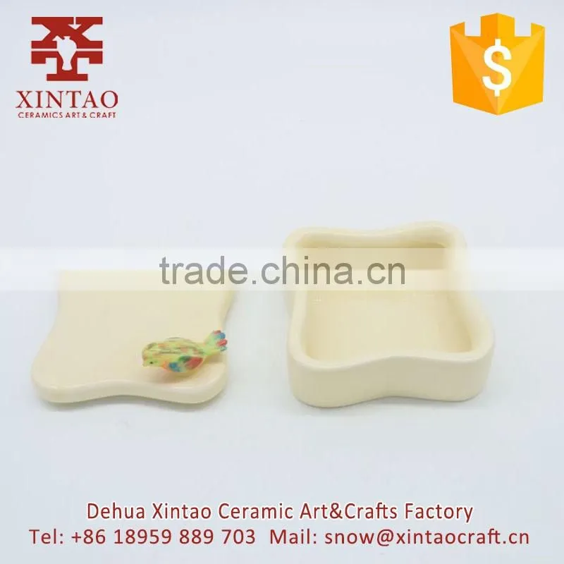 Dehua Ancient Chinese Style Hand-painted Ceramic Jewelry Boxes