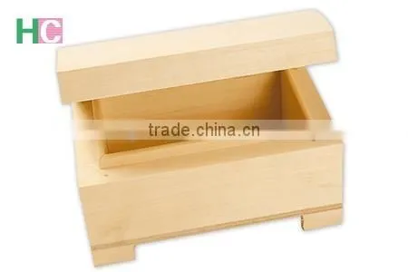 Plain Wooden Display Box Storage 9 Compartments
