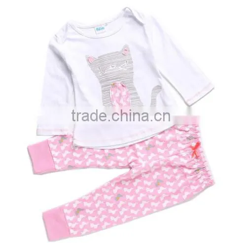 Wholesale OEM baby clothes long sleeve cotton family christmas pajamas for children cheap kids pajamas