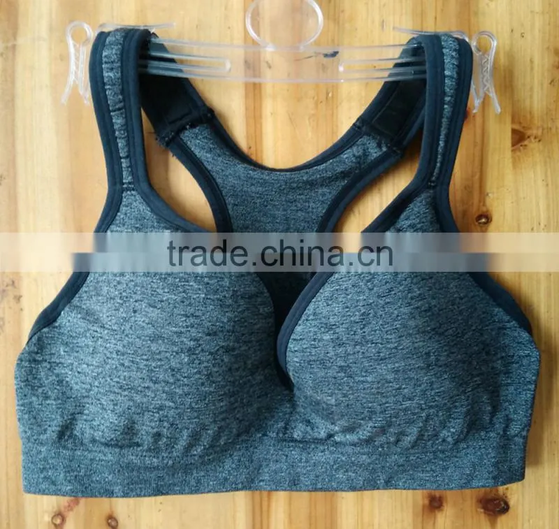 seamless hot sexy women racer back sports bra