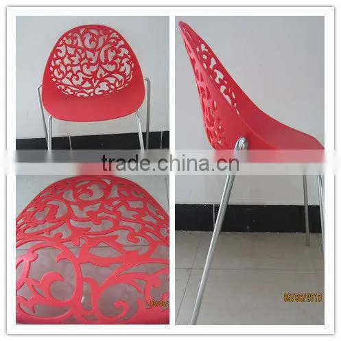 2015 new style modern cheap plastic stacking furniture plastic chair
