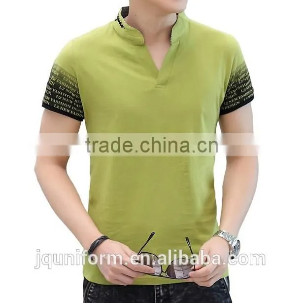2016 new design slim fit soft polyester /cotton blend fashion men polo shirt wholesale