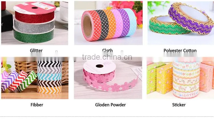 6 colors washi tape one set adhesive washy tape gold stamping tape