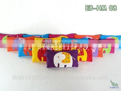 Thai Handmade Elephant Coin Purse Wallet Money bag Pencil bag