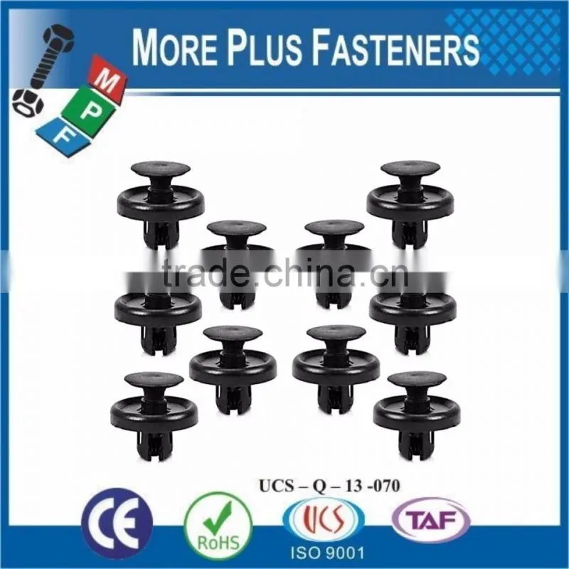 Made in Taiwan High Quality Black Color Yellow Color Plastic Panel Clip