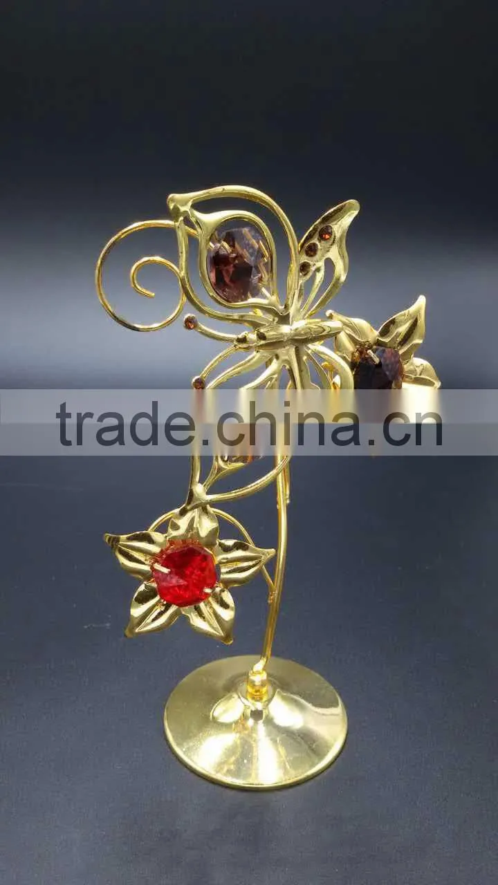 swan golden plated gift