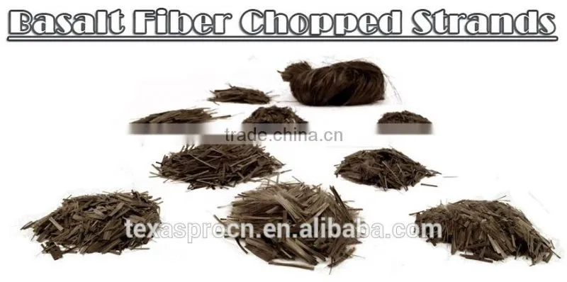 Basalt Fiber Chopped Strands for asphalt, concrete, resin reinforcement