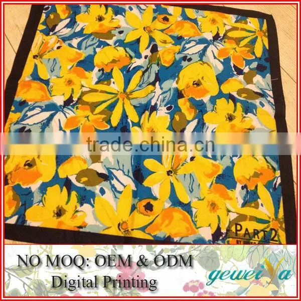 Custom Digital Printed Cotton Organic Handkerchief