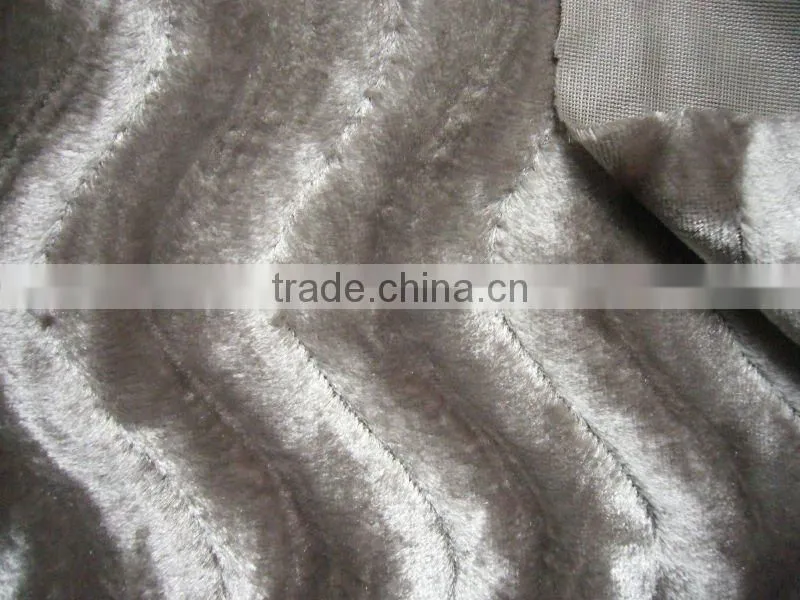 2013 New design middle east fabric,polyester tricot velvet, warp knitting velvet fabric for sofa