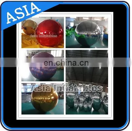 Highly Attractive Inflatable Mirror Ball, Pvc Mirror Balloon For Advertising