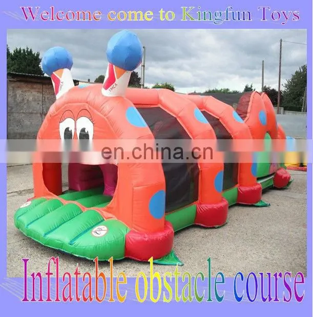 Giant train inflatable obstacle course for kdis/adult