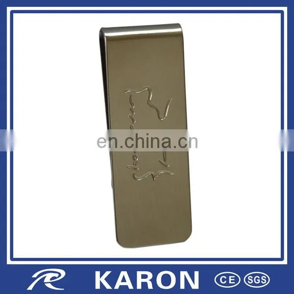 stainless steel money clamp for brand promotion