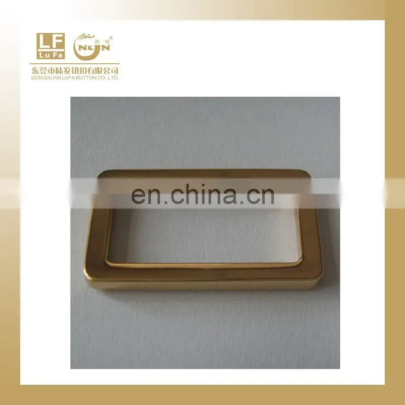 alloy gold square ring buckles