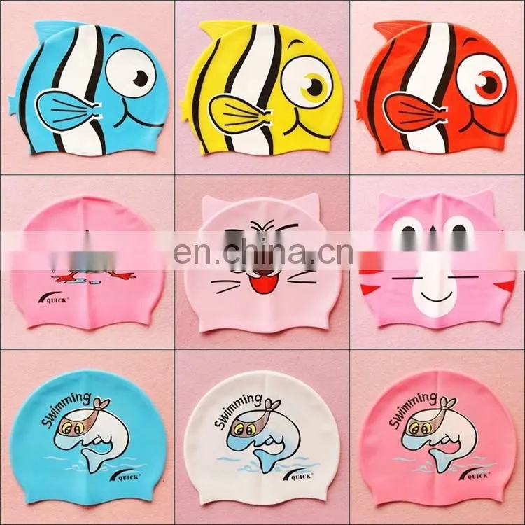 Multicolored Silicone Swim Cap / Swimming Hats from DR factory