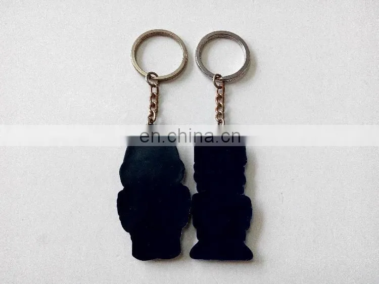 Flexible soft PVC keychain custom promotional gift keychain