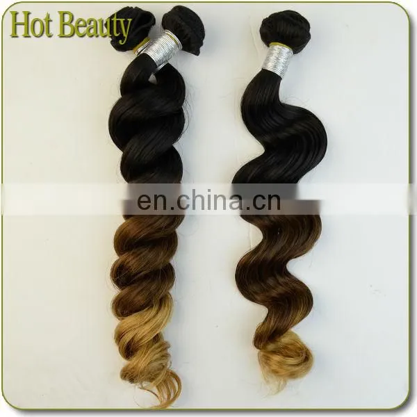 Wholesale Unprocessed Queen Virgin Human Hair Ombre Loose Weave