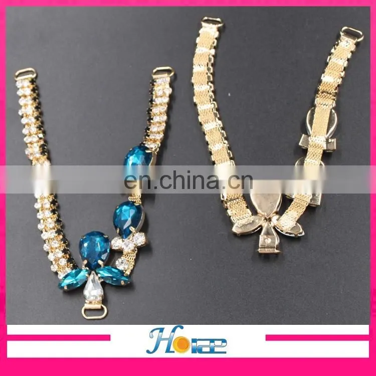 high quality lady sandal decoration rhinestone crystal jewelry shoe accessories