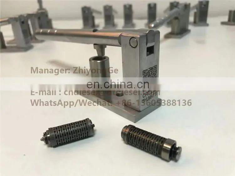 Piezo injector maintenance control valves and press tools