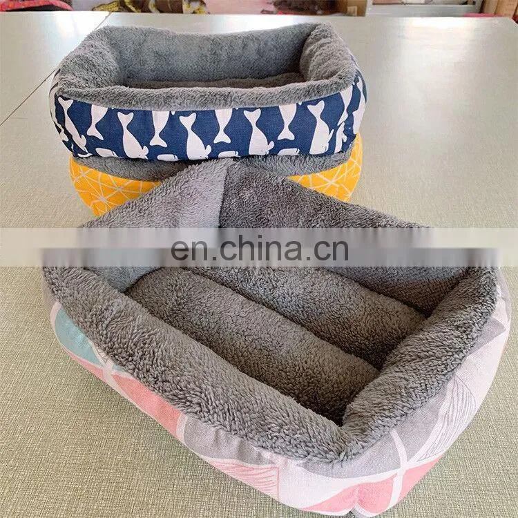 Manufacture Square Lucxury Pet Travel Dog Bed Car Hot Selling