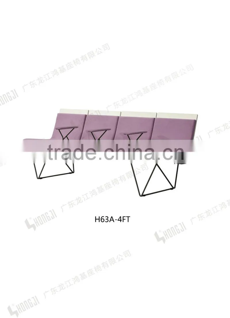 Europe design modern indoor bentwood airport waiting chair H63A-4T-L