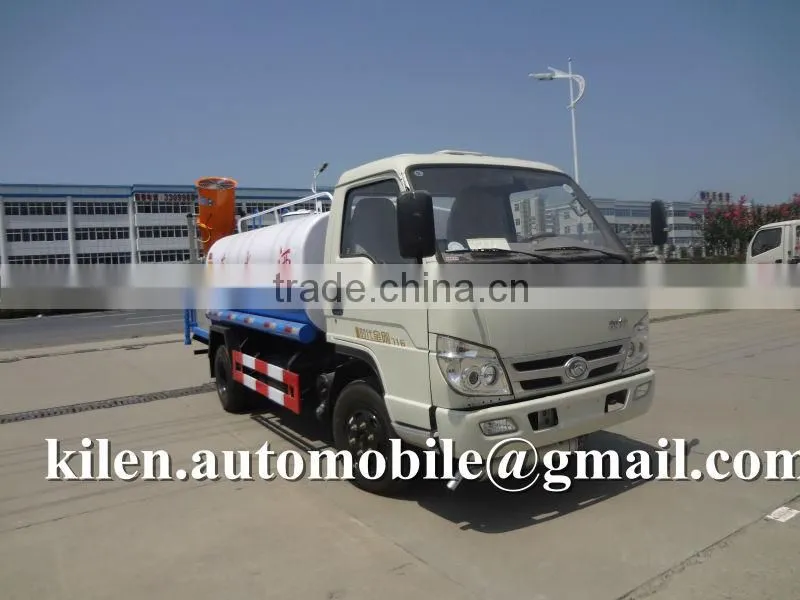 Hot! FOTON 4*2 mini multifunction water truck/ mini spraying vehicle