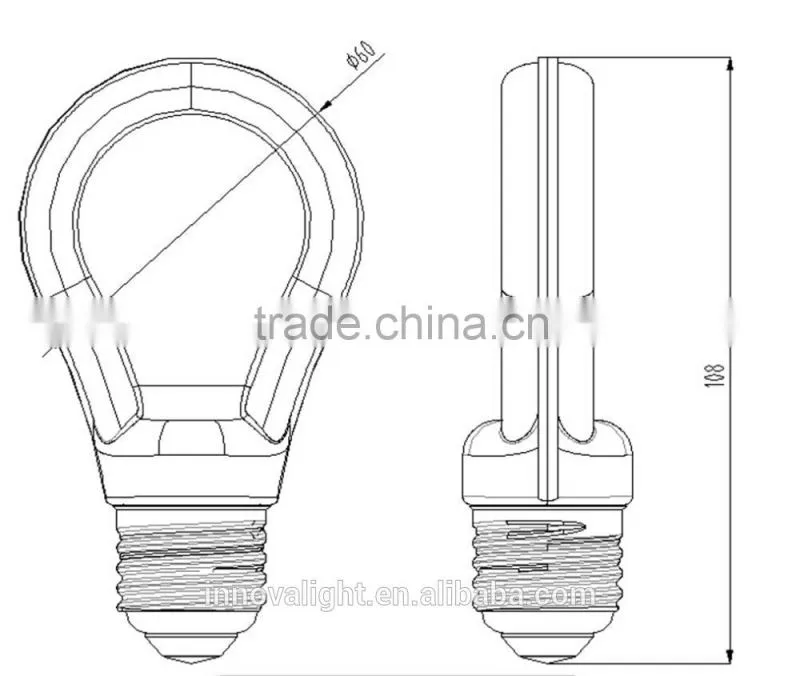 INNOVALIGHT 2015 popular slim flat 7w led lighting bulb