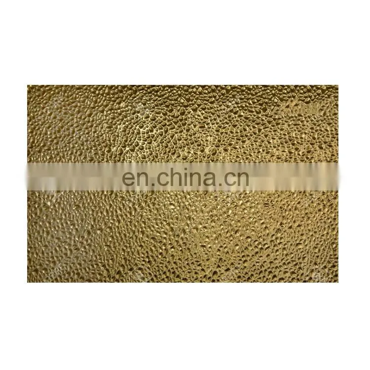 Clear Customized Design Tempered Stained Frosted Decorative Embossed Pattern Glass