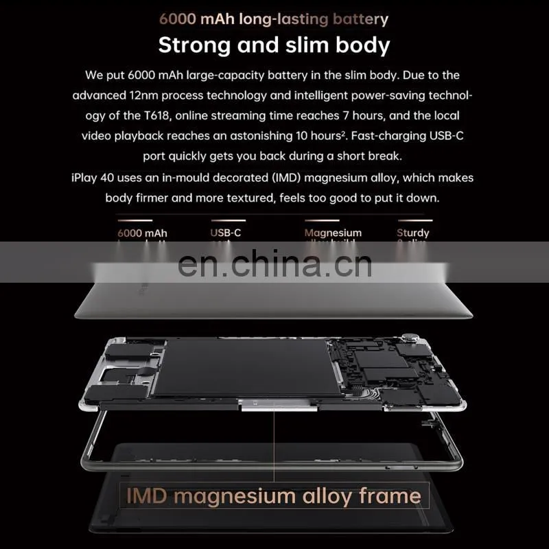 ALLDOCUBE iPlay 40 10.4 inch 4G LTE Call Tablet PC 2K Screen 8GB RAM+128GB ROMSpreadtrum T618 Android 10 Dual WiFi Tablet PC