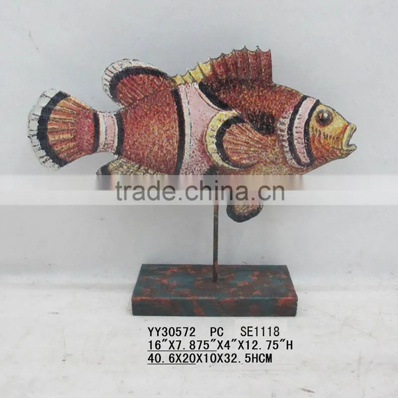 metal fish arts for table top decor