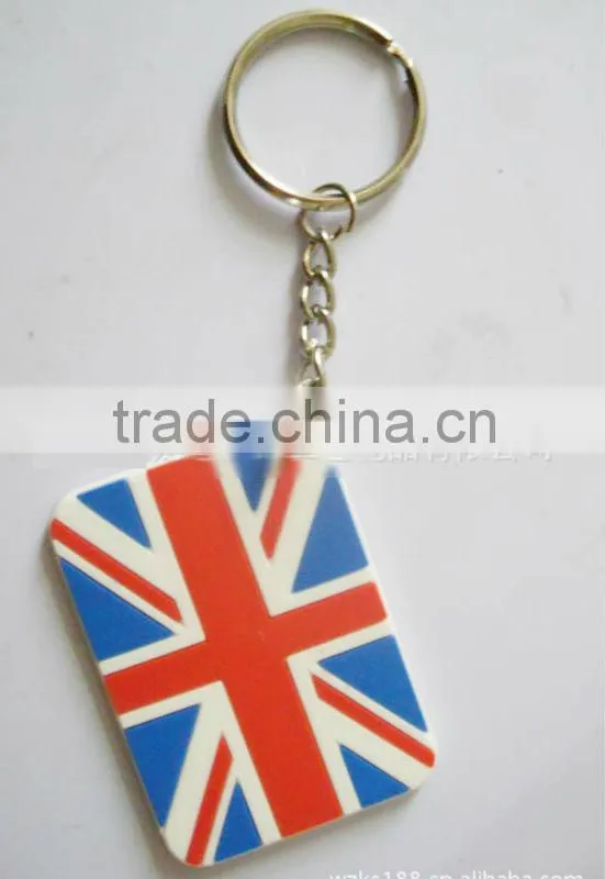 2D key chain for promotional gifts soft PVC keychain for souvenir